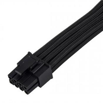 SilverStone PCIE6+2ピン電源延長ケーブル SST-PP07E-PCIB SILVER STONE(シルバーストーン)