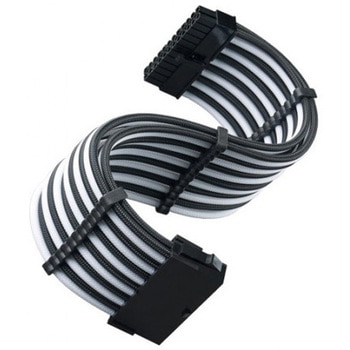 Silverstone 耐久性と柔軟性を向上させたATX24ピン電源延長ケーブル SST-PP07E-MBBW SILVER STONE(シルバーストーン)