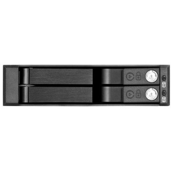SilverStone 外部3.5ベイを使用する2.5インチドライブ×2用ホットスワップベイ SST-FS202B SILVER STONE(シルバーストーン)