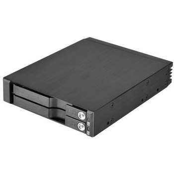 SilverStone 外部3.5ベイを使用する2.5インチドライブ×2用ホットスワップベイ SST-FS202B SILVER STONE(シルバーストーン)