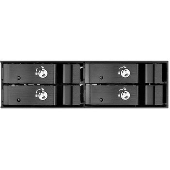 SilverStone 外部5ベイを使用する2.5インチドライブ×4用ホットスワップベイ SST-FS204B SILVER STONE(シルバーストーン)