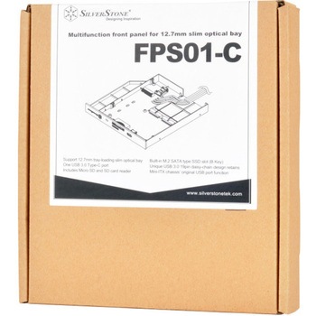 SilverStone 光学ドライブ 12.7mmスリムドライブベイ(フロントローディング)用マルチインターフェイスユニット SST-FPS01-C SILVER STONE(シルバーストーン)