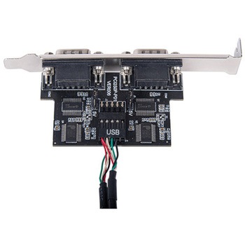 SilverStone 拡張カード 内蔵USB 2.0 デュアルRS232ポートアダプタ  SST-ECD01 SILVER STONE(シルバーストーン)