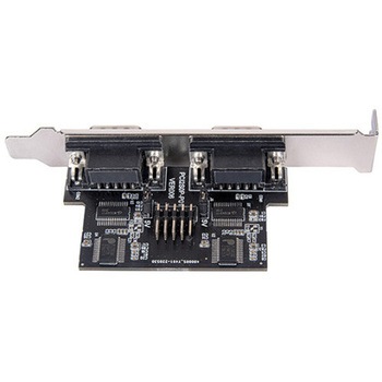 SilverStone 拡張カード 内蔵USB 2.0 デュアルRS232ポートアダプタ  SST-ECD01 SILVER STONE(シルバーストーン)