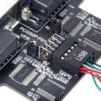 SilverStone 拡張カード 内蔵USB 2.0 デュアルRS232ポートアダプタ  SST-ECD01 SILVER STONE(シルバーストーン)