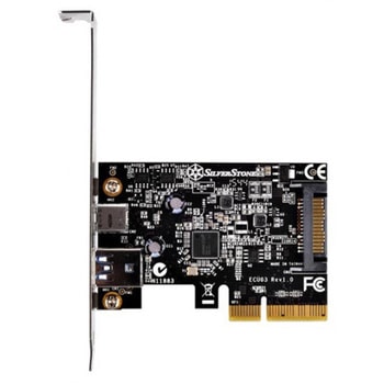 SilverStone PCIe 2.0 x2接続のUSB3.1インターフェイス増設カード SST-ECU03 SILVER STONE(シルバーストーン)