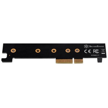 SilverStone M.2をPCIexx4 で拡張する超ロープロ拡張カード SST-ECM26 SILVER STONE(シルバーストーン)