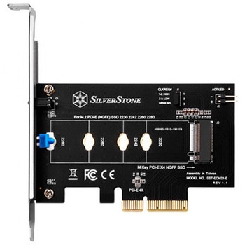 SilverStone M.2モジュールをPCIeに変換するためのM.2増設インターフェイスカード SST-ECM21-E SILVER STONE(シルバーストーン)