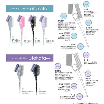 utakata ヘアダイブラシ utakata