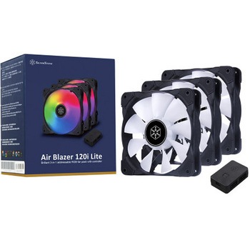 SilverStone -Air Blazerシリーズ- 新作120i Lite 3個パック 美しい3in1アドレッサプルRGBファン SST-AB120I-ARGB-3PK - SILVER STONE(シルバーストーン)
