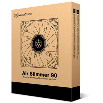 SilverStone 92mm PCケースファン スリム PWM対応 高回転 低ノイズ SST-AS90B SILVER STONE(シルバーストーン)