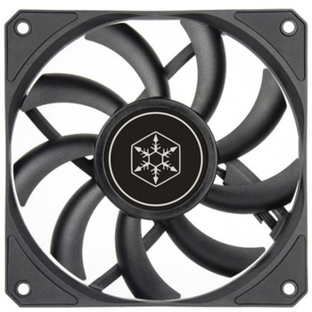 SilverStone フルレンジPWMコントロール付きの高性能120mmスリムファン SST-AS120B SILVER STONE(シルバーストーン)