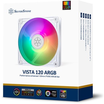 SilverStone パフォーマンス強化120mm PWM ARGBファン SST-VS120W-ARGB SILVER STONE(シルバーストーン)