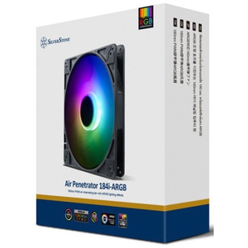 SilverStone ARGB対応180mm徹甲弾ファン SST-AP184i-ARGB SILVER STONE(シルバーストーン)