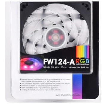 SilverStone FWシリーズ PWM制御120mmRGBケースファン SST-FW124-ARGB SILVER STONE(シルバーストーン)