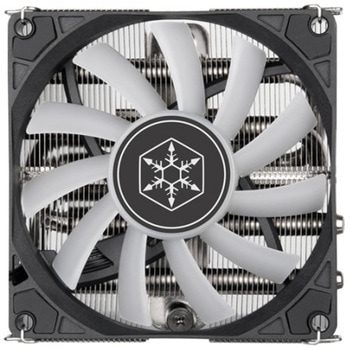 SILVERSTONE 4本のヒートパイプおよび92mm PWM ARGBファン装備の水平型CPUクーラー SST-HYH90-ARGB SILVER STONE(シルバーストーン)