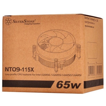 SILVERSTONE 低背のトップフローCPUクーラー TDP 65WまでのLGA115x専用 SST-NT09-115X SILVER STONE(シルバーストーン)