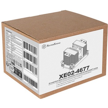 SilverStone クーラー 2U スモールフォームファクターサーバー/ ワークステーション 、LGA4677 対象 SST-XE02-4677B SILVER STONE(シルバーストーン)