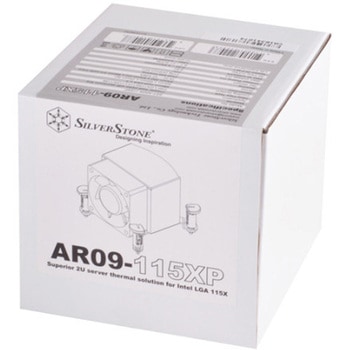 SilverStone 2Uラックマウントサーバーまたはスモールフォームファクターケース用CPUクーラー SST-AR09-115XP SILVER STONE(シルバーストーン)