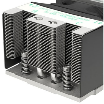SilverStone CPUクーラー 2Uスモールファクター・サーバー/ワークステーション用CPUクーラー SST-XE02-SP5B SILVER STONE(シルバーストーン)
