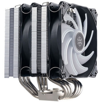 SilverStone ヒートパイプ6本とデュアル120mm ARGBファン装備のデュアルタワーCPUクーラー SST-HYD120-ARGB-V2 SILVER STONE(シルバーストーン)