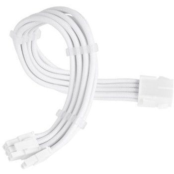 SILVERSTONE PSU延長ケーブル 超柔軟 1 x PCIe 8pin (6+2) 白 SST-PP07E-PCI8W-V2 SILVER STONE(シルバーストーン)