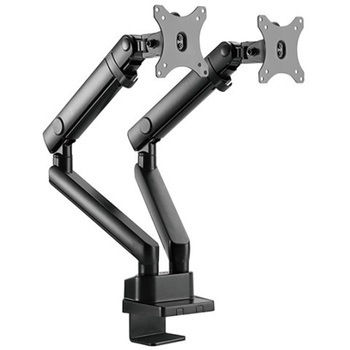 SilverStone モニターアーム 機械ばね設計と高性能調節装備のデュアルモニターアーム SST-ARM25 SILVER STONE(シルバーストーン)