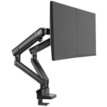 SilverStone モニターアーム 機械ばね設計と高性能調節装備のデュアルモニターアーム SST-ARM25 SILVER STONE(シルバーストーン)