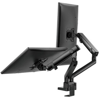 SilverStone モニターアーム 機械ばね設計と高性能調節装備のデュアルモニターアーム SST-ARM25 SILVER STONE(シルバーストーン)