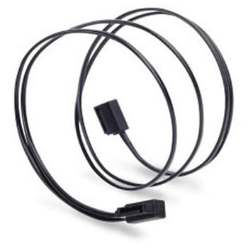 SilverStone わずかなスキ間を通せる極細SATAIII 6Gbpsケーブル 長さ30cm SST-CP11B-300 SILVER STONE(シルバーストーン)