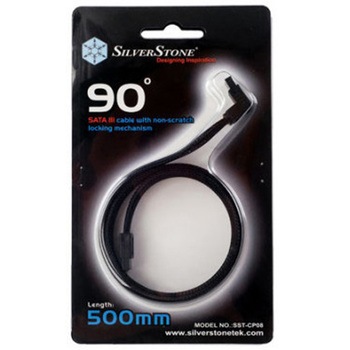 SilverStone SATA信号ケーブル ブラック 50cm SST-CP08W SILVER STONE(シルバーストーン)