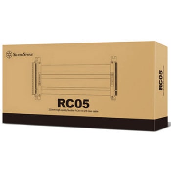 SilverStone 220mmの高品質のフレキシブルPCIe 4.0 x16 ライザーケーブル SST-RC05-220 SILVER STONE(シルバーストーン)