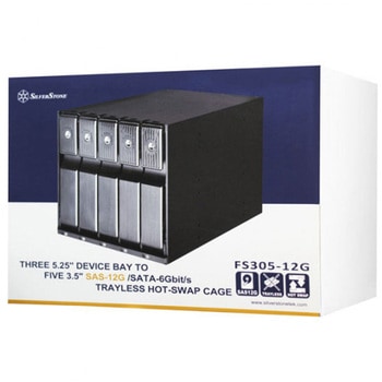SilverStone SATA/SASリムーバブルケース SST-FS305-12G SILVER STONE(シルバーストーン)