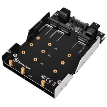 SilverStone ストレージ強化用ベイ装置 - 最大3基の高速M.2を搭載可能 SST-SDP12 SILVER STONE(シルバーストーン)