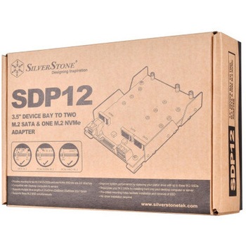 SilverStone ストレージ強化用ベイ装置 - 最大3基の高速M.2を搭載可能 SST-SDP12 SILVER STONE(シルバーストーン)