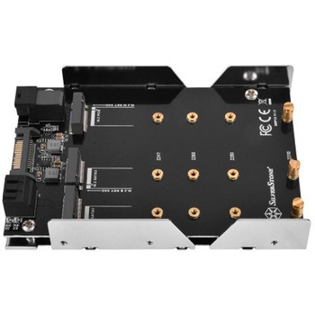 SilverStone ストレージ強化用ベイ装置 - 最大3基の高速M.2を搭載可能 SST-SDP12 SILVER STONE(シルバーストーン)