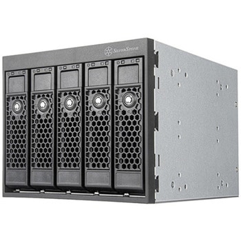 SILVERSTONE 3つの5.25インチデバイスベイから5つの3.5インチSAS-12G / SATA 6Gbit/s へのホットスワップ対応アダプタケージ SST-FS305-E SILVER STONE(シルバーストーン)
