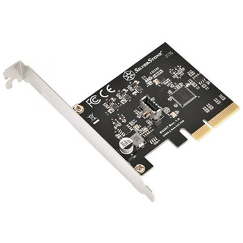 SST-ECU07 SilverStone SuperSpeed 20Gbps / USB 3.2 Gen 2x2内部Type-C Key-A PCIeホストカード SST-ECU07 SILVER STONE(シルバーストーン)