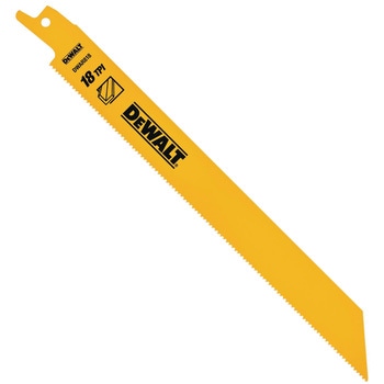DWAR818-JP �����ؒf��Ɨp�Z�[�o�[�\�[�u���[�h DEWALT Bi-Metal�� 18�R �S��200mm 1�p�b�N(5��) DWAR818-JP 07626310