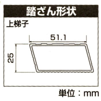 HD3-70 アルミ3連梯子 1台 長谷川工業 【通販モノタロウ】