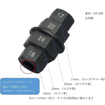 山城謹製 アクスルシャフトソケット 山城