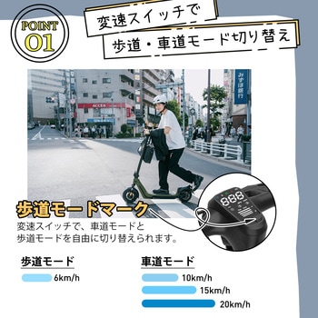 特定小型原付電動キックボード SAGA pro AINOHOT
