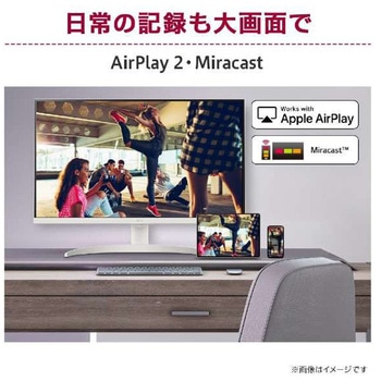 27インチ4Kスマートモニター(3840x2160/WebOS/ワイヤレス対応/IPS/HDMIx2/TypeC(PD65W)/スピーカー/チルト/高さ調整/ホワイト筐体/3年保証) LG