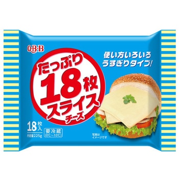 [冷蔵] たっぷり18枚スライスチーズ QBB