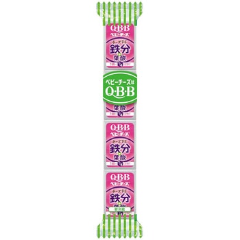 [冷蔵] おいしく健康プラスベビーチーズチーズDE鉄分 QBB