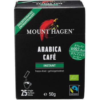マウントハーゲン オーガニック フェアトレード カフェインレス インスタントコーヒー スティック 2g マウントハーゲン
