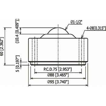 ボールトランスファー イグチベアー(切削製品・フランジタイプ・ステンレス製・上向き用) IS-S型 井口機工製作所