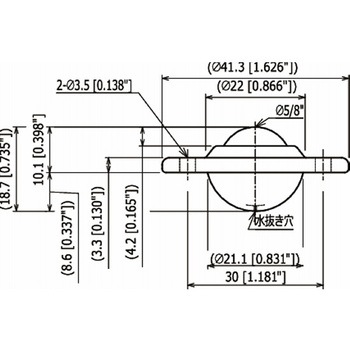 ボールトランスファー イグチベアー(プレス製品・落し込みタイプ・ステンレス製・上向き用) US-S型 井口機工製作所