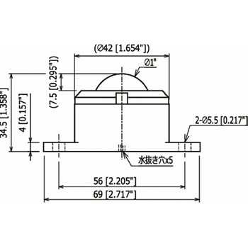 ボールトランスファー イグチベアー(樹脂製品・フランジタイプ・上向き用) IP型 - 井口機工製作所