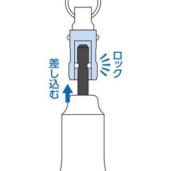携帯用ワンタッチ式ソケットホルダー トップ工業